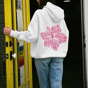 Sudadera con Capucha Estampada para Mujer, Hecha en Pakistán, Moda Casual, Cómoda, Sudadera con Capucha Estampada al por Mayor - Product Image 4