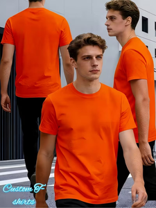 New Arrival High Quality 100% Polyester Jersey Knitted Eco-Friendly Breathable Quick Dry O-Neck Regular Fit Short Sleeve Men's - Product Image 3
