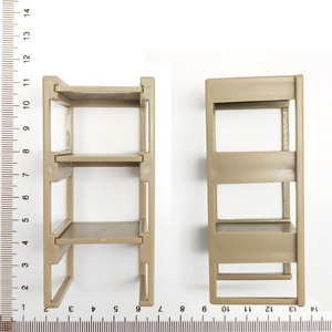 Estante en miniatura a escala 1:12, muebles para casa de muñecas, estante de exhibición de plástico, modelo mini beige para decoración del hogar, para mayores de 14 años - Product Image 6