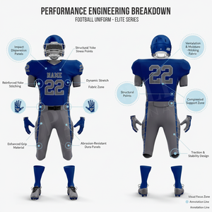 Ensemble maillot et pantalon de football américain personnalisé Pro Felt, respirant, pour entraînement et match, vente en gros, pour hommes - Product Image 2