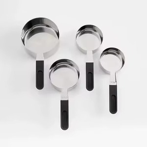 Ensemble de tasses à mesurer en cuivre avec poignées en bois, lavage à la main uniquement, outils de mesure - Product Image 3