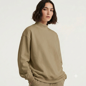 Suéter Oversize con Cuello Alto para Mujer, Cómodo y a la Moda, Sensación Premium, Ropa Informal para el Día a Día - Product Image 1
