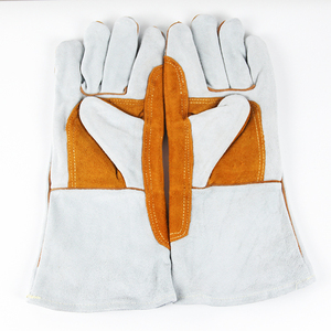 2026 Heavy-Duty Waterproof and Anti-Slip Safety Welding <b>Gloves</b> XL Size Oven Protective Leather Working <b>Gloves</b> Heat Resistant - Product Image 1