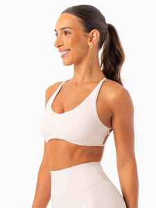 Women's <b>White</b> Deep V Neck Crisscross Strap Crop Top With High Waist Shorts <b>2</b> <b>Piece</b> Yoga Set Breathable Solid Color Seamless - Product Image 6