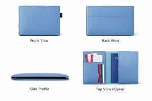 WRIZA PU Slim <b>Wallet</b> Business <b>Card</b> <b>Holder</b> Lightweight Compact Organizer Stylish Travel Accessory for Men Women Professional Use - Product Image 3