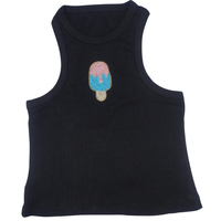 Vente flash - Robe d'été élégante en patchwork avec paillettes, débardeur sans manches, respirante, 100% coton