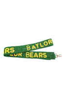 Dernier thème de l'équipe de football Seed Beaded Guitar Handbag Purse Straps College Game Day Glass Beaded Clear Box Bag Straps Bag Hanger