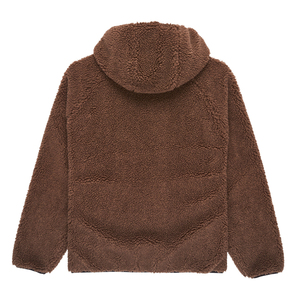 Wholesale Custom Full Zip <b>Sherpa</b> Fleece Jacket Winter Warm Trendy Oversized Fluffy Outerwear Contrast Chest Pocket <b>Sherpa</b> <b>Hoodie</b> - Product Image 4