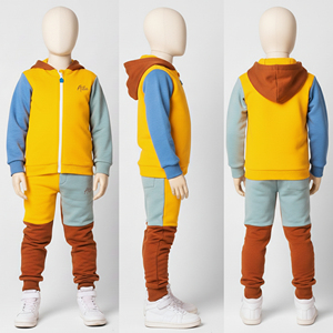 Conjuntos Deportivos Casuales con Capucha de Forro Polar para Niños, Transpirables, de Invierno, Tallas Grandes, Alta Calidad, MOQ Bajo - Product Image 5