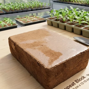 Export Grade Bulk Coir Pith 5kg Block 30x30x15cm Wholesale B2B Hydroponic Medium - Product Image 1