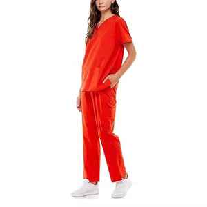 2026 OEM Women's Short Sleeve Nurse <b>Scrubs</b> Suit Wholesale Medical Uniforms Hospital <b>Scrubs</b> <b>Sets</b> - Product Image 3
