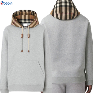 New Customized 100% Cotton Blank <b>Thick</b> <b>Fleece</b> Heavy Weight Oversized Pullover Hoodies Custom Print Logo Men's Bobbin Sweatshirt - Product Image 1