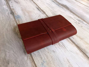 Funda Protectora para Cuaderno de Oficina A5, Hecha a Mano, de Cuero Genuino, Resistente, a Prueba de Olores, Recargable, LNBC-0128 - Product Image 6