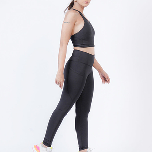 Conjunto Deportivo de 2 Piezas para Mujer, Top y Leggings, Ecológico, Ligero, Transpirable y de Secado Rápido, Spandex/Poliéster - Product Image 4