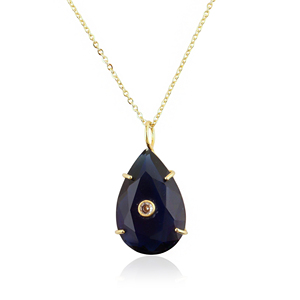 Gemstone Hydro Quartz Cubic Zircon Statement Teardrop Minimalist Latest Design 18k Gold Plated Women's <b>Accessories</b> <b>Wedding</b> Gift - Product Image 4