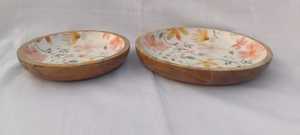 Tazón de Servir de Madera Floral Hecho a Mano, Vajilla para Mesa de Cocina por HANDICRAFTS ZONE - Product Image 3