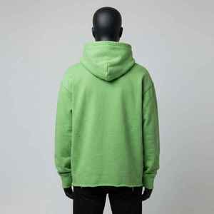 Sweat à capuche décontracté pour homme grande taille, léger, à manches courtes, pour l'été, modèle pull-over uni et minimaliste - Product Image 2