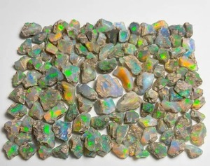 Natural Ethiopian Welo Opal Rough <b>Stone</b> Multi <b>Fire</b> Color Play Gemstone Cabochon Jewelry Making 15-30mm 5-8 Carat - Product Image 4
