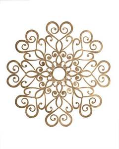 Décorations murales en métal forgé à motif floral, décorations murales artisanales pour la maison, le salon, la chambre à coucher, le fond de télévision - Product Image 6