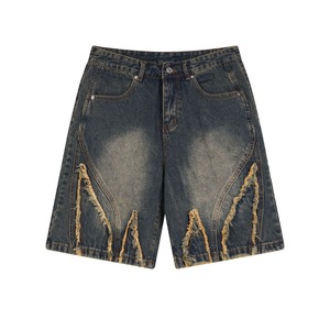 Shorts en jean extensibles grande taille pour femme, taille haute, décontractés, été, fournisseur personnalisé - Product Image 1