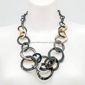 Collar de Cuerno de Búfalo de Lujo, Artesanía Hecha a Mano, Collar de Cuerno de Búfalo de Diseño, Joyería Moderna y Elegante de HAND MADE CRAFT - Product Image 2