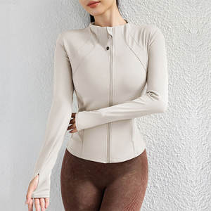 Chaqueta Deportiva Personalizable para Mujer, con Cierre, de Secado Rápido, para Entrenamiento, Manga Larga, Ajustada, para Correr y Hacer Ejercicio - Product Image 6