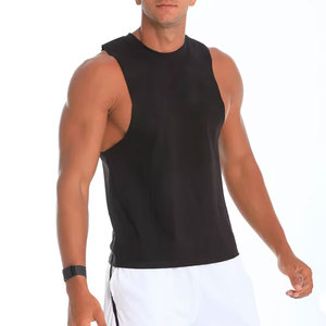 Débardeur de sport pour homme en polyester tricoté respirant de haute qualité, idéal pour la musculation et l'entraînement physique - Product Image 2