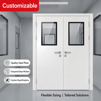 Puerta de Purificación de Diseño Simple Fabricada en Acero, Puerta de Limpieza, Puerta Manual