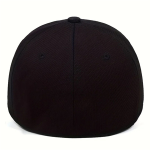 NAQQASH SPORTS Solid Color 6-Panel Baseball <b>Cap</b> Unisex Adjustable Twill Casual <b>Hat</b> Adult Four Seasons Black Gray 100% Cotton - Product Image 5