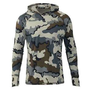 Chemise de performance légère à capuche pour la chasse, camouflage, respirante, séchage rapide, sport de plein air, tactique, couche de base camouflage - Product Image 1