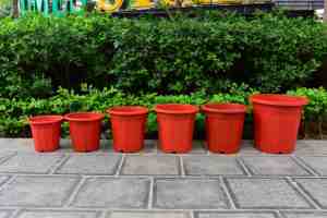 TMCD-04 Vibrant Red <b>Planter</b> | All-Weather Heavy-Duty <b>Plastic</b> Plant Pot E - Product Image 6