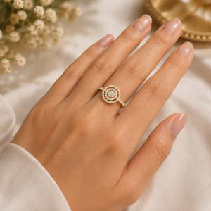 Anillos de Moda Personalizados de Oro de 14K con Diamantes Naturales, Joyería Fina de Lujo, Estilo Hip Hop, para Boda, Compromiso, Aniversario, para Niños - Product Image 2