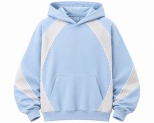 Men's Green Hooded Fleece Sweatshirt <b>Raglan</b> Sleeve Spandex/Cotton Solid Loose Fit Front Pocket Casual Winter Wear ODM Breathable - Product Image 3