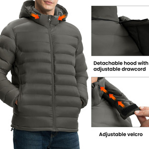 water resistant Custom Logo Bubble <b>Clothes</b> Men Puffer Oversized Winter Thick Warm good fabric <b>clothes</b> Puffer outdoor Jackets - Product Image 3