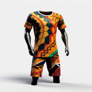 Uniforme de Fútbol Personalizado de Alta Calidad con Logotipo, Material Cómodo y Elegante, 100% Poliéster, Camiseta y Pantalones Cortos de Fútbol, Último Diseño - Product Image 1