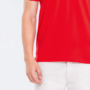 เสื้อโปโลสีแดงล้วนสำหรับผู้ชาย OEM ODM สินค้าขายดี ราคาถูก ทรงปกติ เสื้อโปโลสำหรับใส่ในฤดูร้อนสำหรับผู้ชาย - Product Image 5