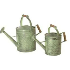 Arrosoir rond en fer galvanisé de qualité supérieure avec un design moderne et une poignée de transport pour plantes d'intérieur et d'extérieur - Product Image 4