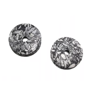 Donuts en cristal naturel, pierre de Pinolite, pierre précieuse en forme de donut, pierre de cristal, pierres précieuses de Reiki, donuts de guérison, Agate - Product Image 2