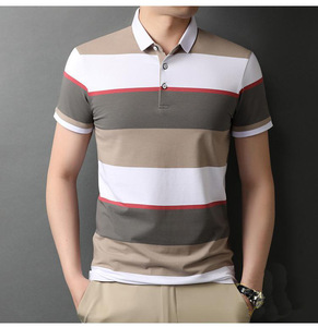 Chemise de golf pour homme à boutons, séchage rapide, respirante, manches courtes, tissu tissé polyester/coton - Product Image 4