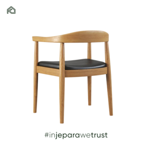 Modern Scandinavian Teak Wood Dining Chairs with Natural Rattan Back Commercial Use for Hotel and Villa Dining - Product Image 4