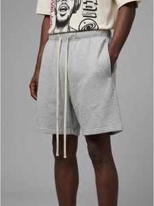 Nouveauté 2026 : Short Bermuda en Coton Personnalisé pour Homme, Couleur Unie, Taille Mi-Haute, en Maille Tricotée, Style Décontracté - Product Image 3