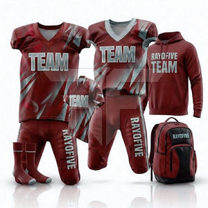 Conjunto Deportivo Personalizado para Clubes y Equipos de Fútbol Americano, Uniformes Económicos con Transferencia Térmica, Pantalones Cortos Transpirables 100% - Product Image 4