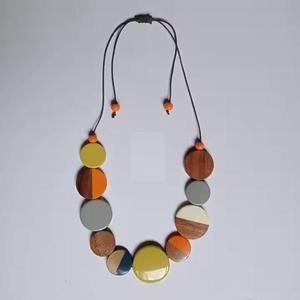 Collar de Resina Estilo Vintage, Hecho a Mano, Acabado Antiguo, Colgante de Epoxi, Joyería Clásica, Regalo para Mujer - Product Image 4