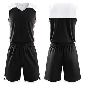 Tenue de basketball de haute qualité avec logo brodé, design à séchage rapide, uniformes de basketball par sublimation, ensemble de maillots d'équipe - Product Image 1