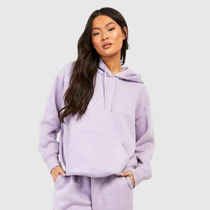 Ensemble de survêtement oversize de haute qualité pour femme, avec logo, short inclus, survêtements unis et tendance - Product Image 2