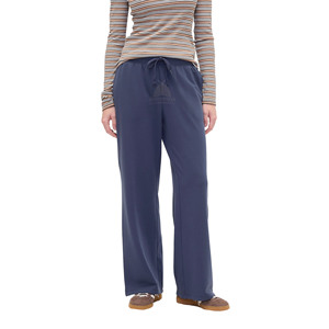 Pantalones Deportivos de Invierno para Mujer, 100% Algodón Orgánico, Corte Ancho, Cierre con Cordón, Personalizables, Casuales - Product Image 1
