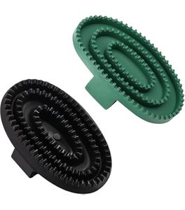 Reusable Horse Curry Comb Equine Grooming Brush Coat Cleaning <b>Massage</b> Pet Care Accessory Flexible Rubber Horse Curry Comb - Product Image 4