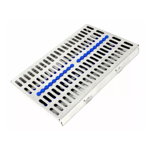 Bandeja para esterilización de cassettes, manual, para clínica, 20 instrumentos, dental, quirúrgico, para autoclave, longitud 11.1'', ancho 7.2'', altura 1.15'' - Product Image 2