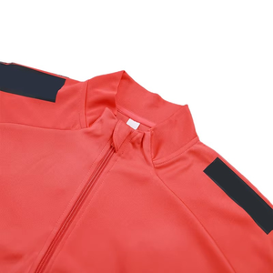 Conjunto Deportivo Chicago Fire FC para Hombre, Rojo Marino, Logotipo Frontal Sólido, Cierre de Cremallera, Manga Larga, Material de Poliéster de Secado Rápido, para Otoño - Product Image 4