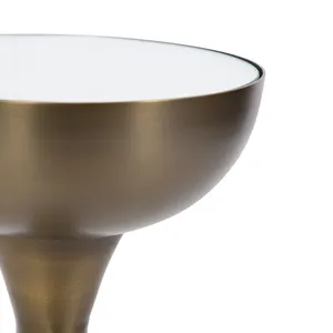 Premium <b>Decorative</b> Metal Artistic Design Luxury Handmade Portable Stainless Steel Coffee <b>Table</b> Oval ZAHID EXPORTS ZE-3252H High - Product Image 2